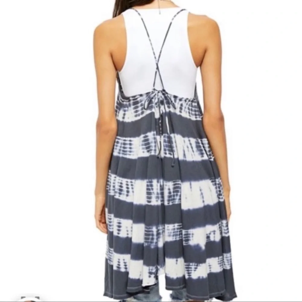 NWT Free People Tie Dye Tunic Dress Cotton Boho Hippie Beach Coverup Sizes XS S - Picture 6 of 7